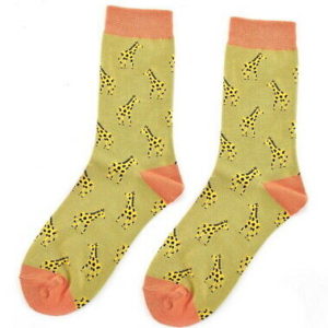 Miss Sparrow Ladies Giraffe Socks Olive