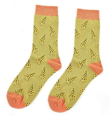 Miss Sparrow Ladies Giraffe Socks Olive