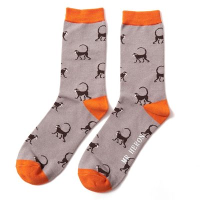 Men's Monkeys Socks Grey