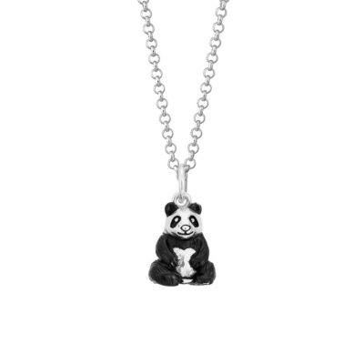 Silver Panda Necklace