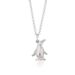 Silver Penguin Necklace (2)