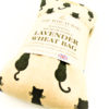 Black Cats (Tails) - Duo Fabric Wheat Bag