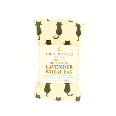 Black Cats (Tails) - Duo Fabric Wheat Bag