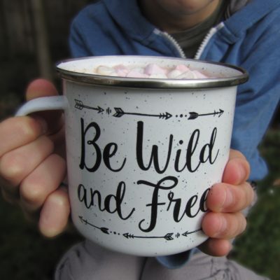 Be Wild and Fee Enamel Mug