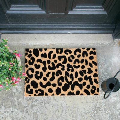 Artsy Leopard Print Doormat