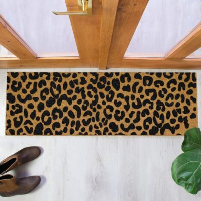 Artsy Leopard Print Double Doormat