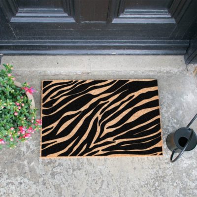 Artsy Zebra Print Doormat