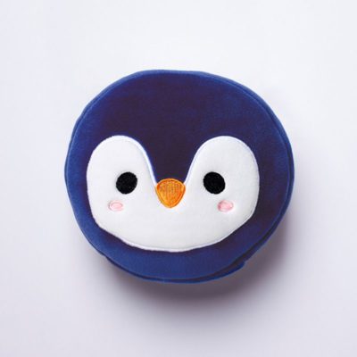 Round Penguin Travel Pillow & Eye Mask Set