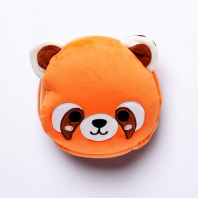 Round Red Panda Travel Pillow & Eye Mask Set