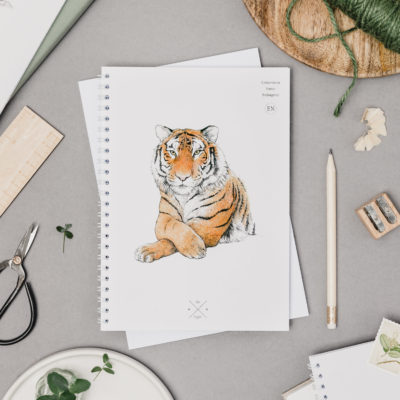 Creature Candy Tiger White Notebook