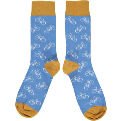 Men’s Organic Cotton Socks – Bikes – Denim