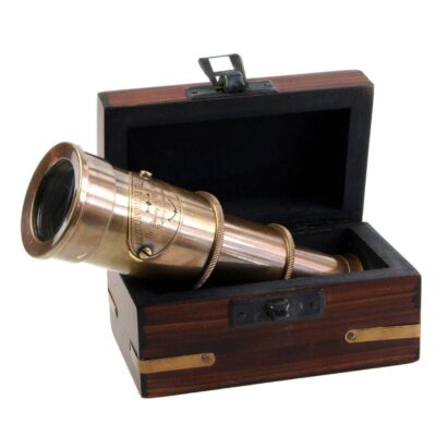 Small-brass-telescope-in-box